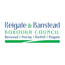Reigate & Banstead Borough Council logo blue and green